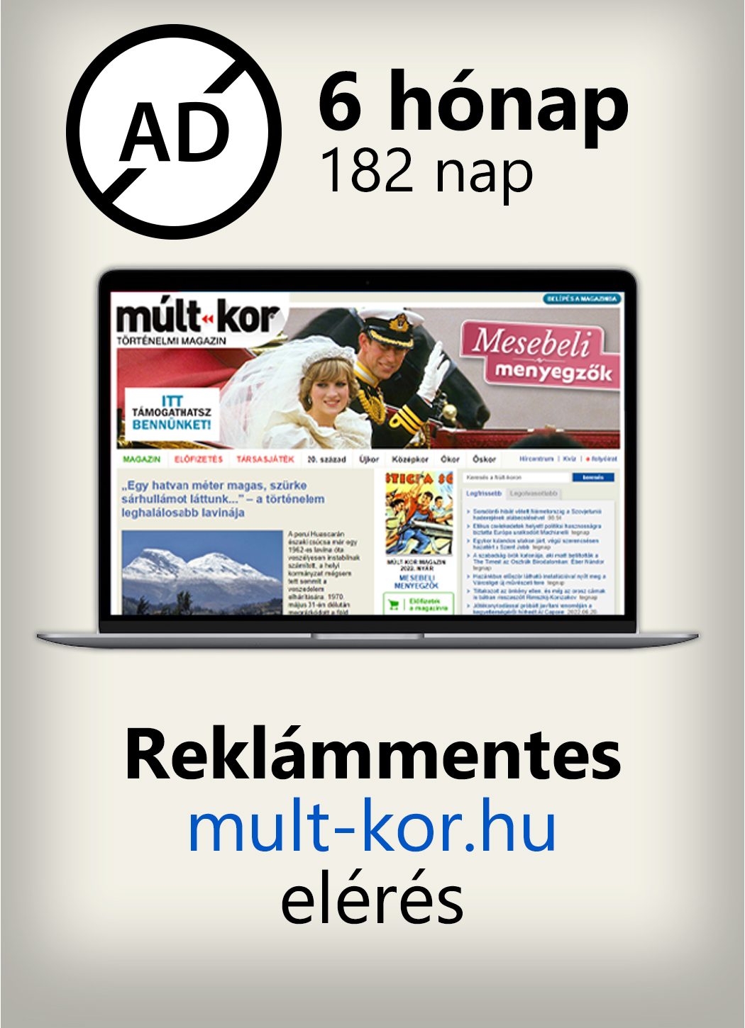 Reklámmentesség 6 hónap