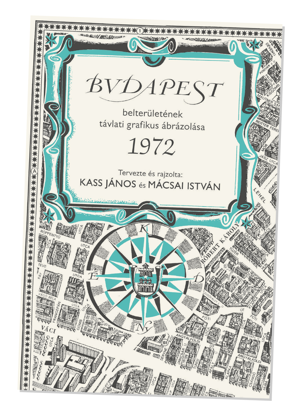 POSZTER: Budapest térkép 1972