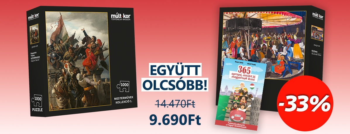 <p>Ingyenes szállítás MPL csomagautomatába vagy csomagpontra 15.000 Ft feletti vásárlás esetén! 
A csomag tartalmazza a 365 apropó, amiért jó magyarnak lenni című könyvet és a Mesterművek Kollekció első két darabját.</p>
