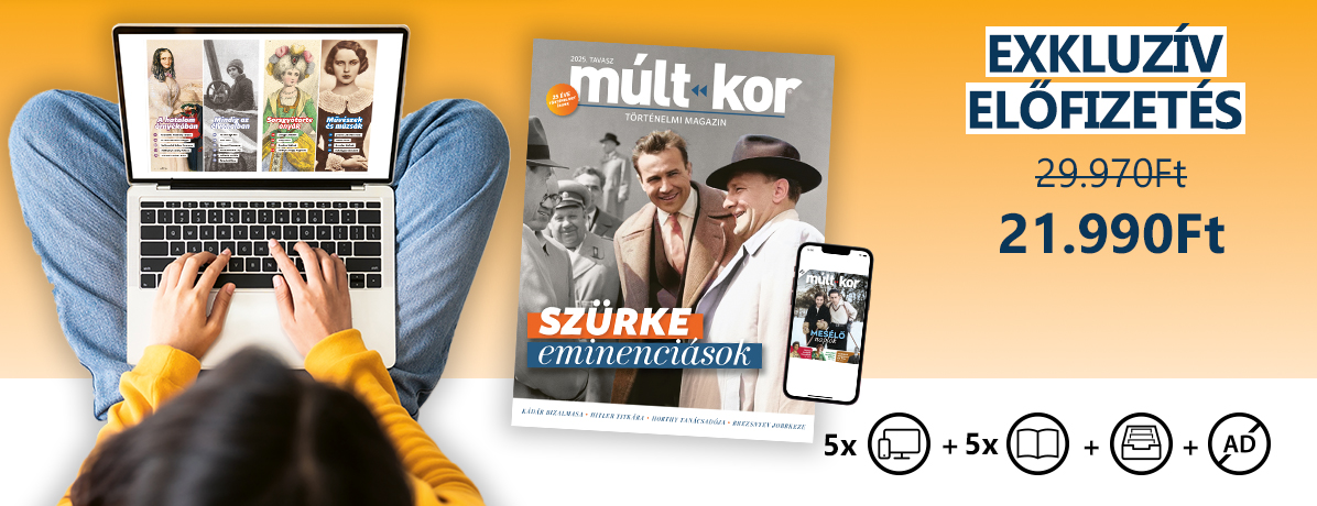 <p>A nyomtatott előfizetés 5 lapszámot (4 + őszi különszám) tartalmaz, illetve nem az aktuális, hanem a következő számmal indul! A Prémium digitális előfizetés tartalmazza az aktuális lapszámot, a következő 4 lapszámot, az őszi különszámot, valamint a teljes archívum korlátlan elérését egy éven át. Reklámmentes mult-kor.hu elérést 365 napon át (a reklámmentesség szolgáltatása kizárólag a megrendelői fiókhoz érvényesíthető, nem ajándékozható). Bankkártya mentésével történő fizetés esetén az előfizetés egy év elteltével automatikusan megújul.</p>
